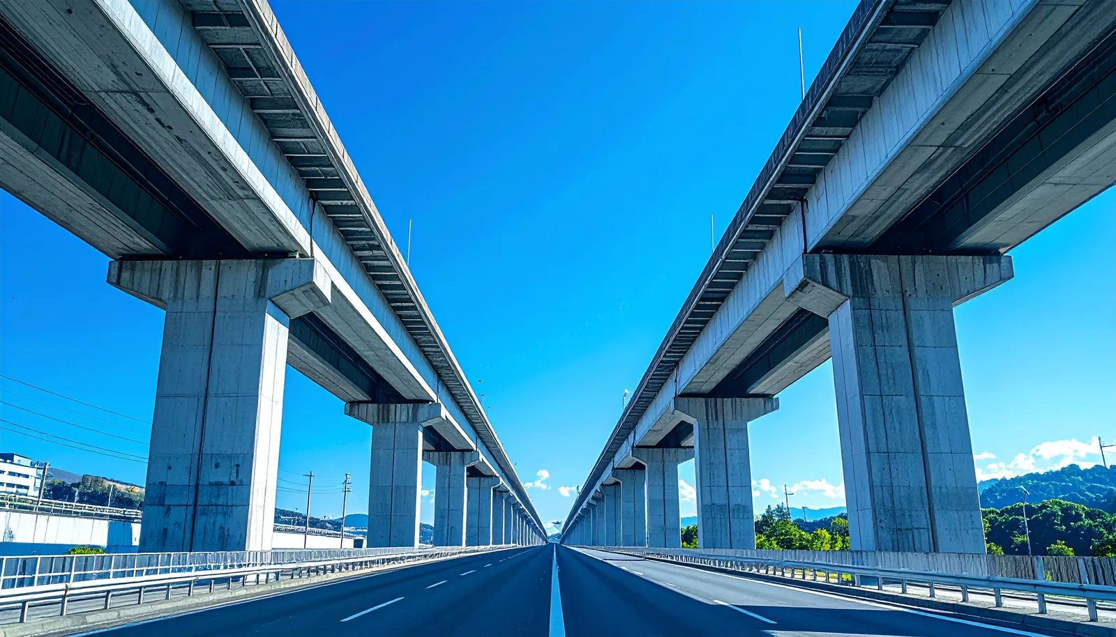 道路を支える高架橋